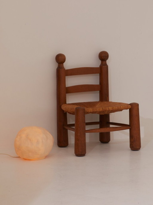 Lampada vintage in plastica Heico con ciottoli e pietre, circa 1980 dlg Cazenave