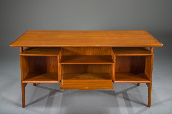 Image 1 of Teak Model 75 Desk from Omann Jun Møbelfabrik, 1960s