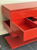 Buffet Artifort. Cabinet 01 - Bert van der Aa (2003) - Rouge