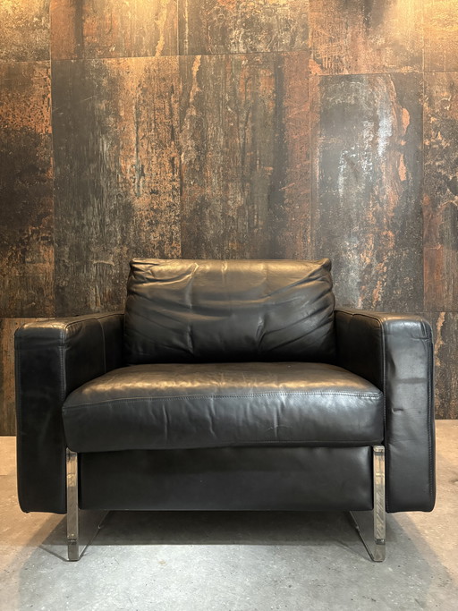 SET 2 Midcentury fauteuil en 2-zits bank Jaren 80