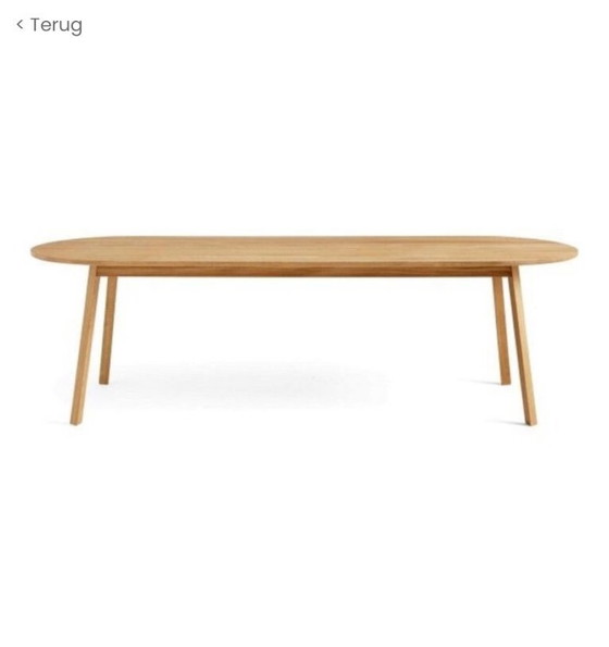 Image 1 of Table de salle à manger HAY Elipse en chêne massif 250 x 85