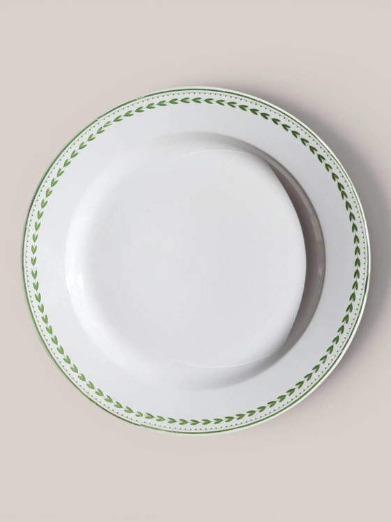 3 semi-deep plates in Boch Frères Kéramis earthenware. – Crockery, Porcelain (photo 3 of 11)