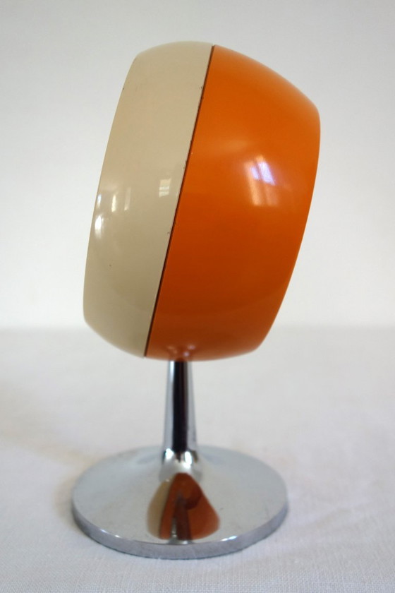 Sveglia vintage Jaz Space Age su piedini, Orologi, Plastica, Metallo, Beige, Mid Century Modern (foto 3 di 7)