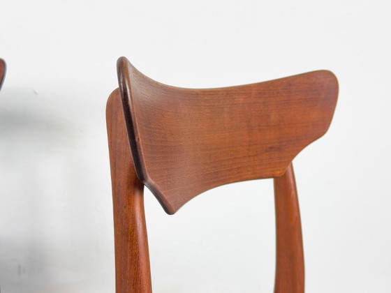 Image 1 of Sillas de comedor danesas de teca de Schionning & Elgaard, década de 1960, juego de 4