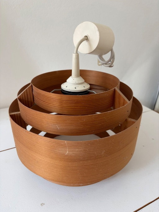 Translandia DK – Pine Veneer Pendant Lamp, Denmark 1960s/70s