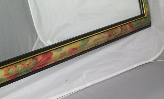 Image 1 of Miroir oriental avec cadre peint à la main - 2e moitié du 20e siècle