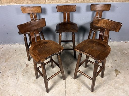 Brutalist 5 Lage Barkrukken ‘T-Back’ – Wood (photo 2 of 15)