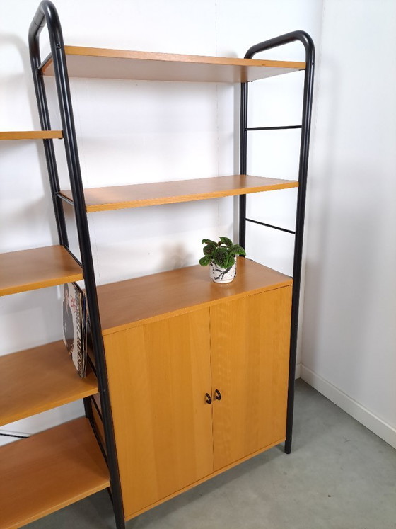 Image 1 of Ikea modular wall system Niklas with cabinets and shelves vintage