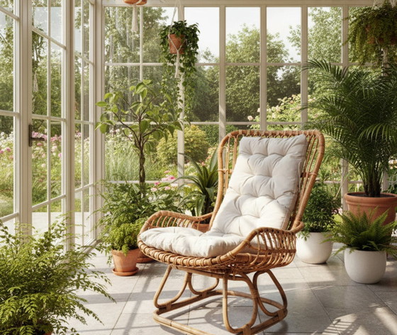 Image 1 of Sedia da giardino in bambù Tito Angoli di Bonacina 