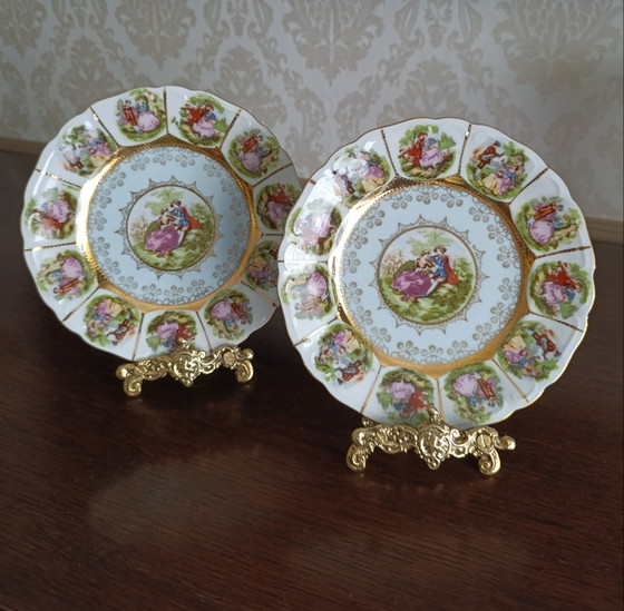 Set di 2 piatti decorativi vintage in porcellana tedesca. – Oggetti decorativi, Porcelain (photo 3 of 10)