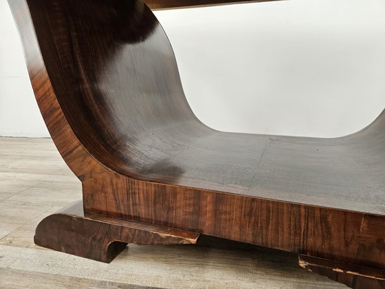 Art Decò Dining Table in Walnut Burl, 1940 – Wood (photo 16 of 21)