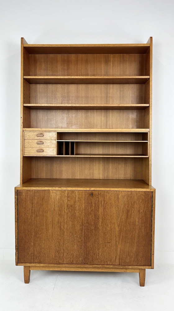 Swedish vintage teak veneer bookcase – Sideboard cabinet, Wood (photo 16 of 16)
