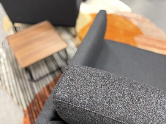 Image 1 of 2 Rolf Benz Cara Fauteuils Blauw incl. Tafel met kussen