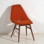 Sedia arancione stile vintage (c.1960) – Poltrone, Wood (photo 6 of 35)