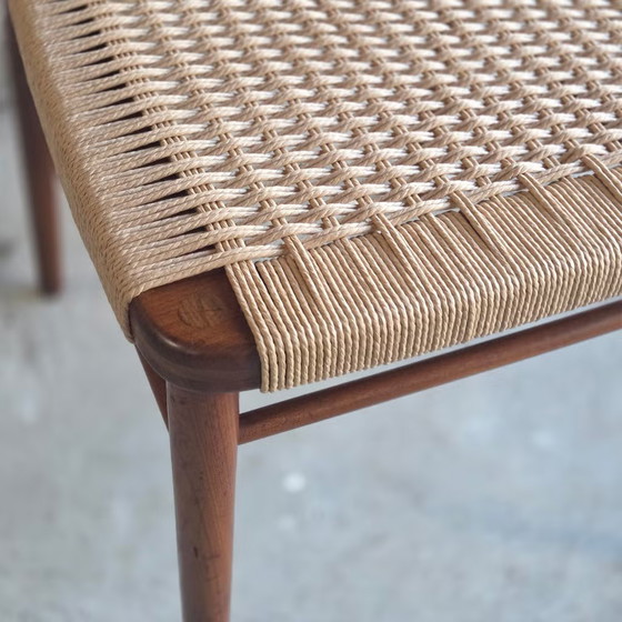 4x Wilkhahn, Georg Leowald Model 351 dining chair, teak – Chairs and lounge chairs, Paper, Wood, Vintage (photo 6 of 15)