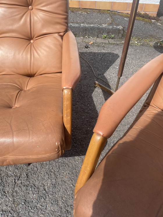 Image 1 of Fauteuil pivotant et canapé vintage Eugen Schmidt (Soloform)