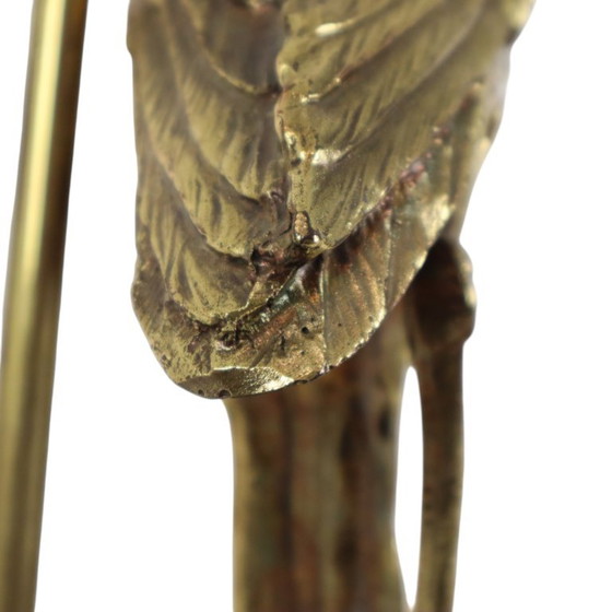 Vintage Gouden Ooievaar Lamp Hollywood Regency 40cm – Tafellampen, Plastic, Brass (photo 10 of 11)