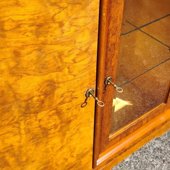 Credenza Art Déco – Credenza in Noce Burl con Vetrina in Vetro - Anni '30 – Credenze (photo 13 of 28)