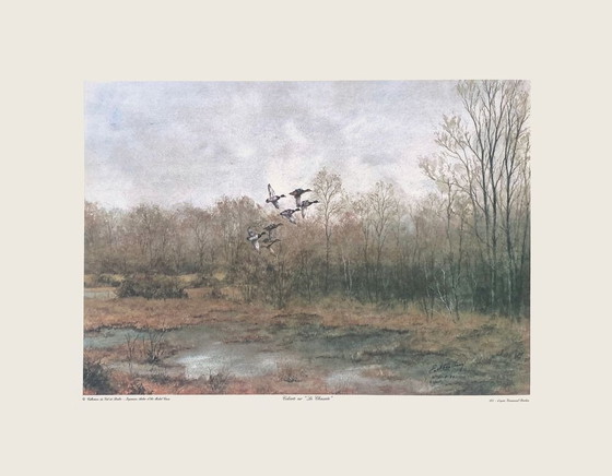 Image 1 of Emmanuel FRACHON Mallards on the Causeway screenprint 1994