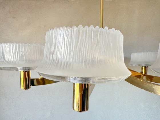 Lampadario Vintage XL Hillebrand – Glass, Metal (photo 15 of 16)