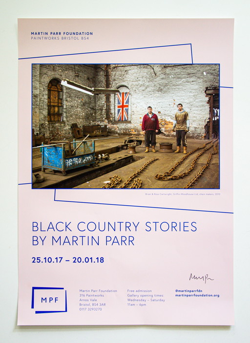 Original Signed Martin Parr Exhibition Poster / Black Country Stories by Martin Parr 2017 / 42x59cm / 16.5x23.4in (A2)