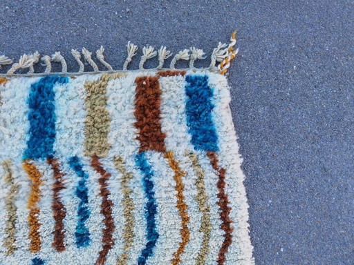 Alfombra de lana pura hecha a mano, artesanía tradicional, tamaño 1,5/2,5 m