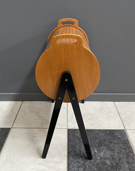 Image 1 of Boîte à couture en forme de rouleau, de John Groen LZH, Pays-Bas, années 1960