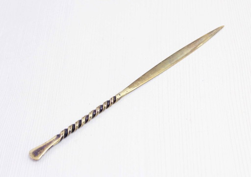 Vintage brass letter opener from the 1970s