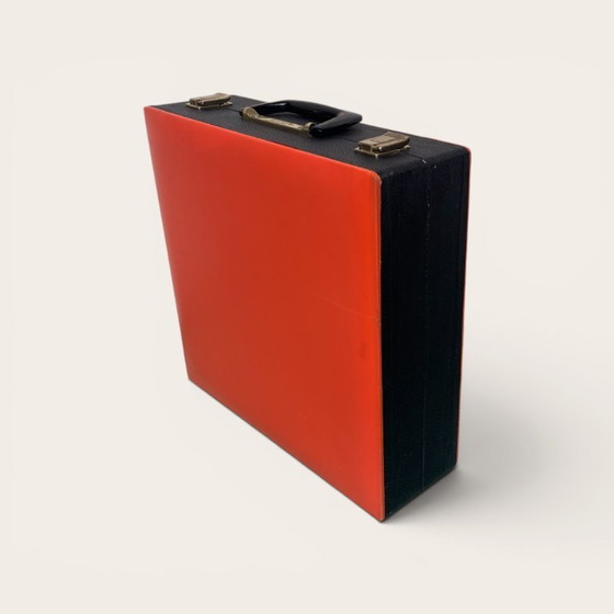 Image 1 of Bevon 70s Portable Record Case for 12-inch Vinyl LPs