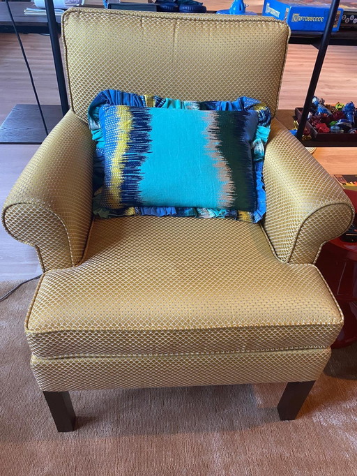1 X Armchair Pierre Frey Yellow