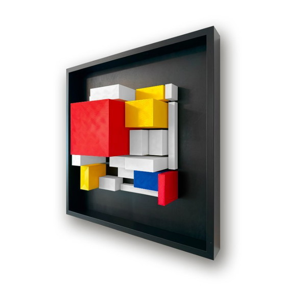 Anklänge an Mondrian – Studio Mihai Enescu, Wanddekoration, Wood, Plastic (photo 9 of 13)