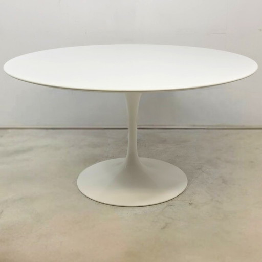 Knoll saarinen tulip tafel 90's wit fineer origineel gemerkt 137cm