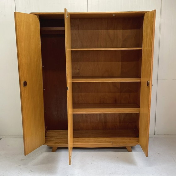 Image 1 of Sleek vintage mid-century 3D wardrobe, detachable with hanging and shelving