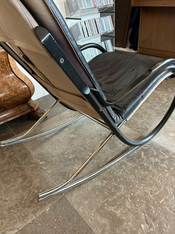 Strässle Paul Tuttle Nonna Rocking chair – Leather, Metal (photo 4 of 7)