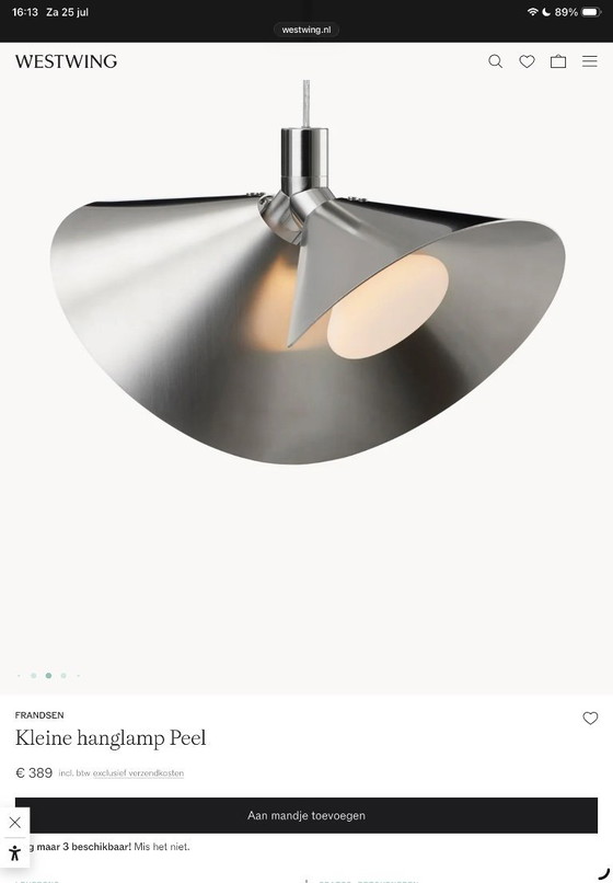Image 1 of Lampe à suspension design Frandsen Peel