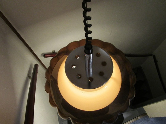 Image 1 of Lampe suspendue vintage Dijkstra, design milieu du siècle, style futuriste