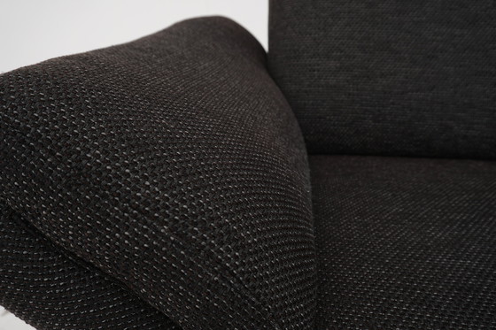 Image 1 of Himolla set set couch sofa three seater two seater armchair fabric brown