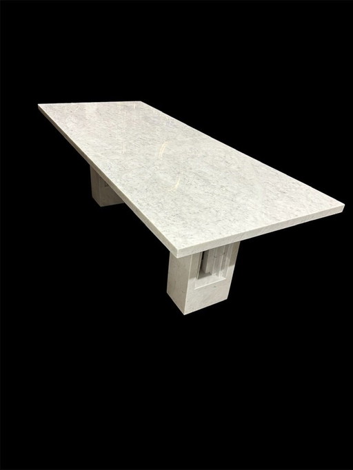 Table Delfi en marbre par Carlo Scarpa & Marcel Breuer pour Simon