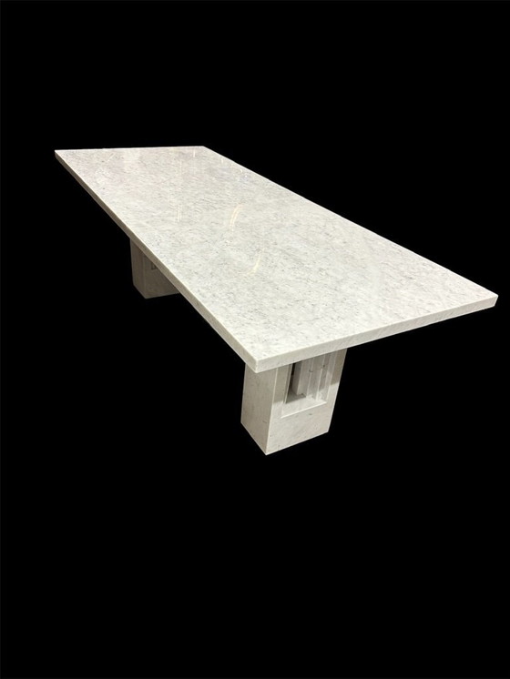 Image 1 of Delfi table in marble by Carlo Scarpa & Marcel Breuer for Simon