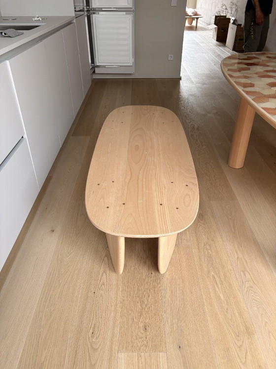 Image 1 of Table with 2 benches and coffee table by Fernando Laposse
