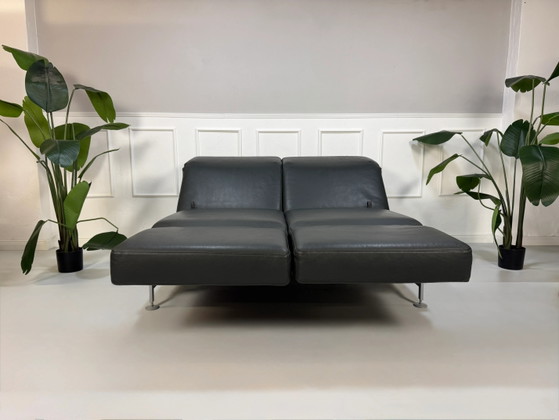 Image 1 of Brühl Moule Canapé Leder Grau Schlaffunktion Multifunktional