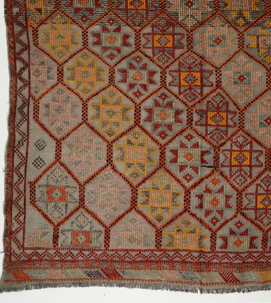 Vintage Anatolian Yoruk Kilim 284 × 170 cm – Handwoven Geometric Wool Rug – Rugs & carpets (photo 4 of 10)