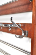 Large vintage wall coat rack from the 1960s