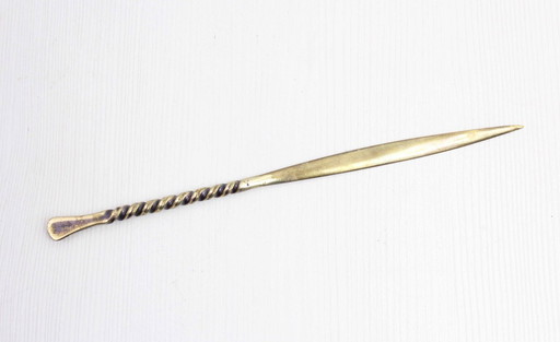 Vintage brass letter opener from the 1970s