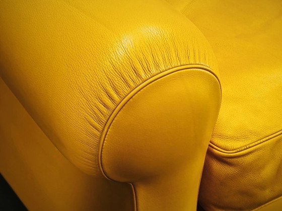 Sofá de cuero Poltrona Frau George, Italia, 1992, con etiqueta. – Sofás de 2 plazas, Leather (photo 13 of 20)
