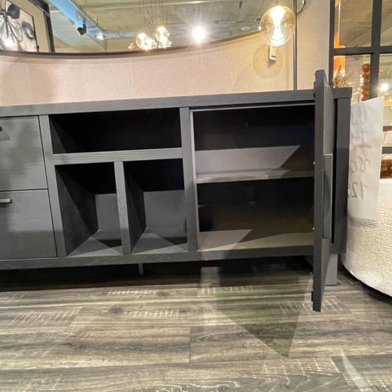 Pavie 2 Doors 2 Drawers 3 Open Compartments 233cm Castle Black – Henders &Amp; Hazel, Sideboard (photo 3 of 3)