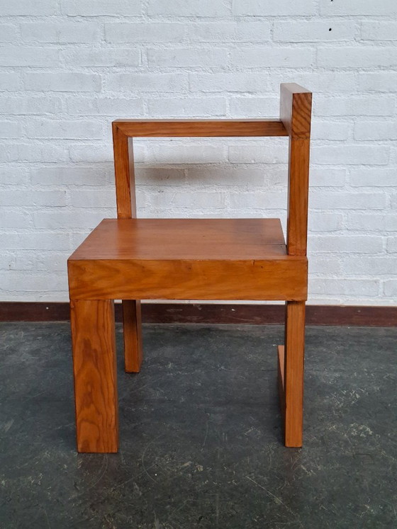 Rietveld Steltman Chair – Gerrit Rietveld, Stoelen / fauteuils, Wood, Vintage (photo 3 of 9)