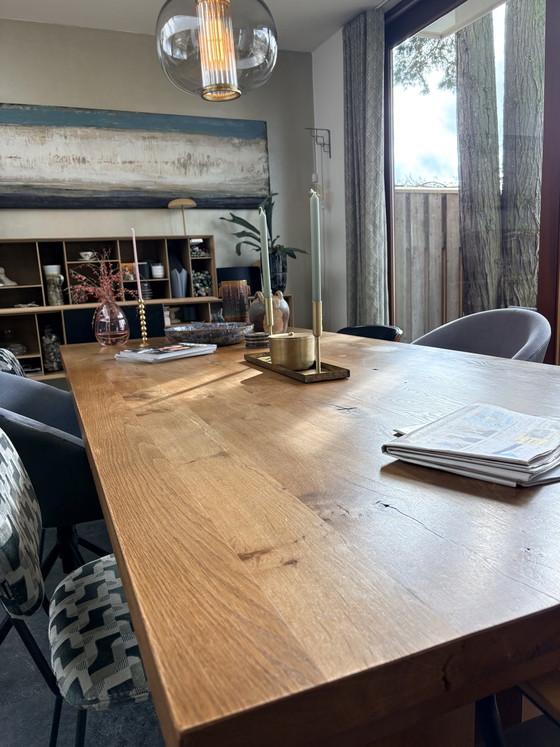 Image 1 of Diseño holandés DD Para mesa de roble 260x120