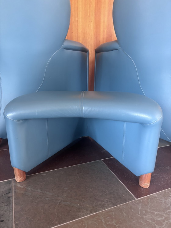 Image 1 of Fauteuils Leolux + pouf « Excalibur »