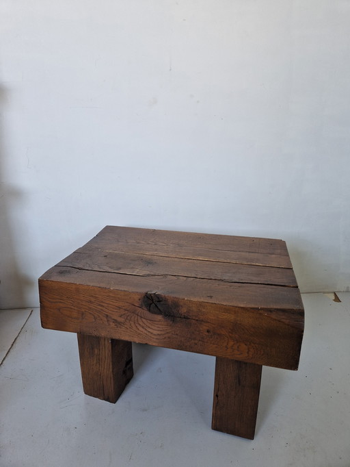 Wabi Sabi solid wood side table 